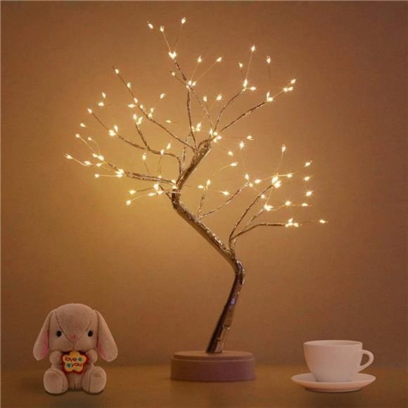 Bonsai Tree Light for Room Decor,Aesthetic Lamps for Living Room,Cute NightLight - Picture 1 of 6